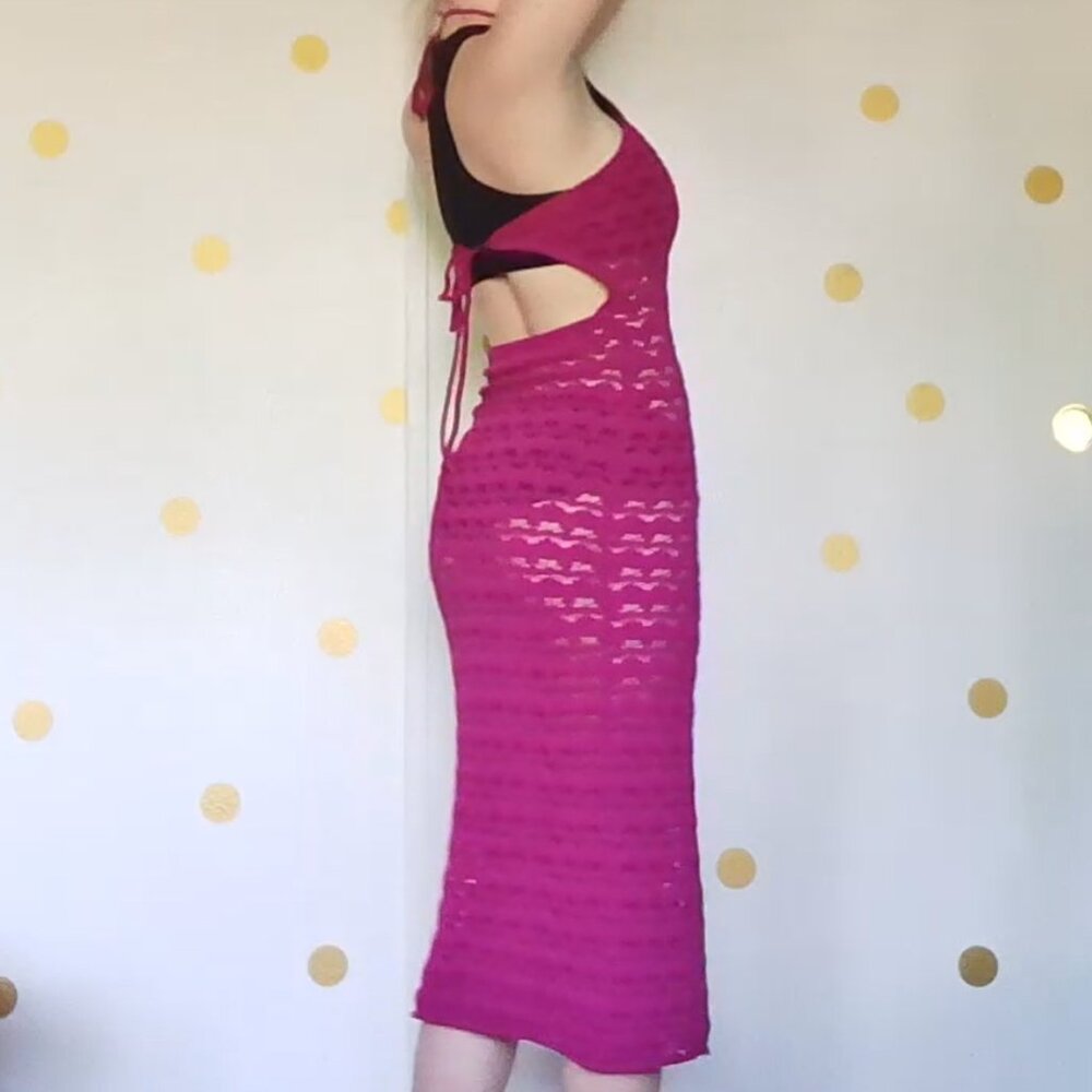 Future Collective X Alani Noelle | Pink Crochet Dress